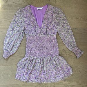 Floral Short Dress By LUSH, Size S, Sacks Fifth Avenue